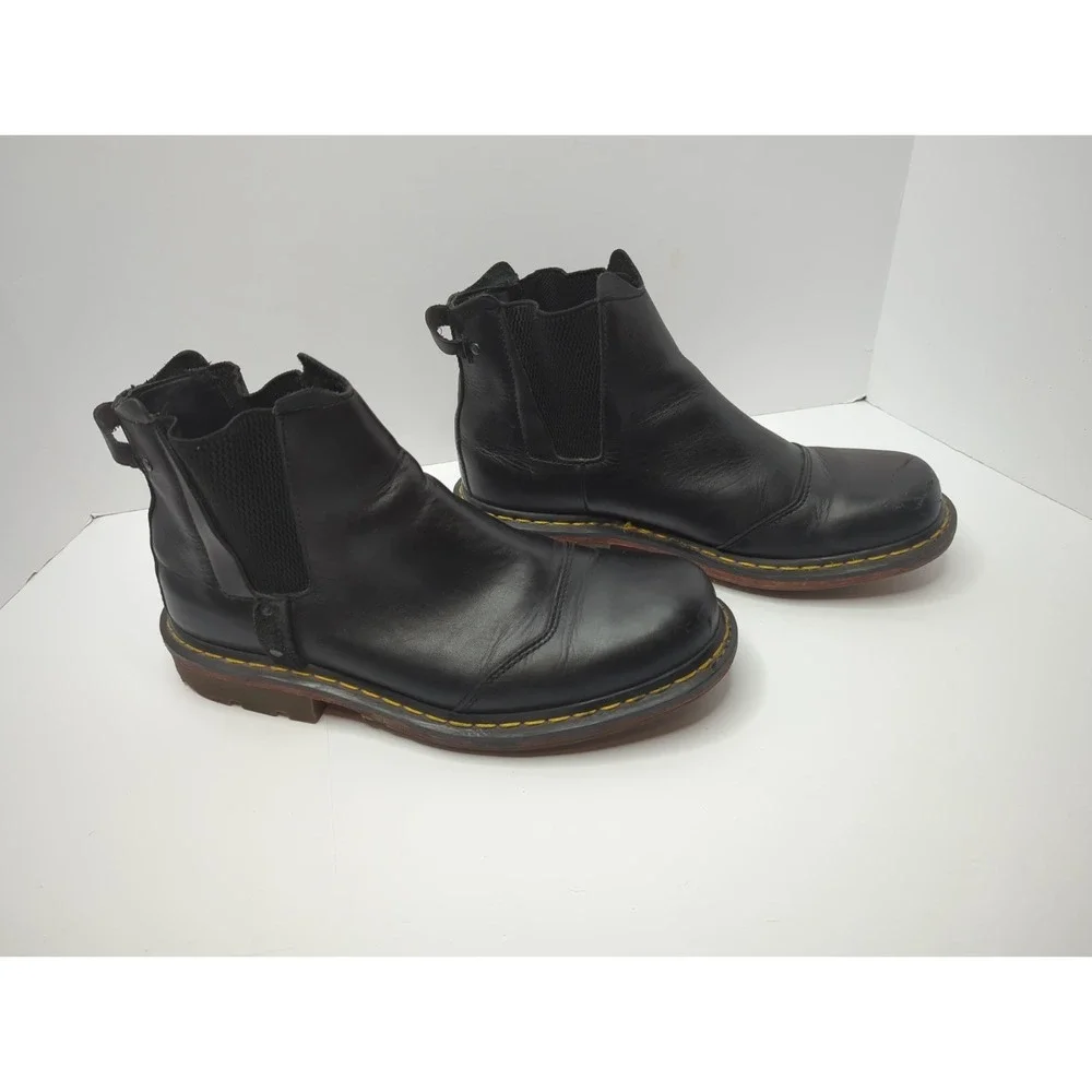 Dr. Martens 8B91 Black Leather Chelsea Boots Mens 11 Vintage Rare Grunge Y2K Lug
